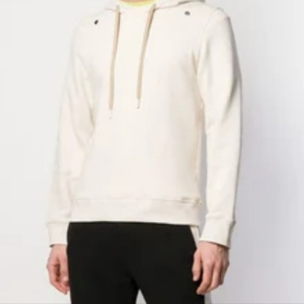 Zilver 100% Organic cotton creme Unisex Hoodie size small. Made in UK - Picture 3 of 6